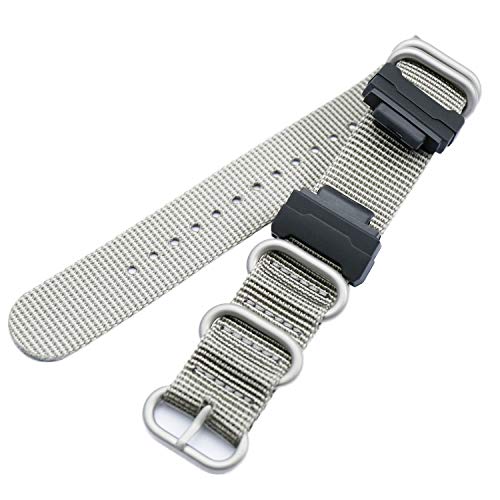 KHZBS Conversion RAF Nylon Strap +Adapters Replacement for Casio g-shock GA100 GA110 G8900 GW6900 DW5600 G-5600E - Image 1