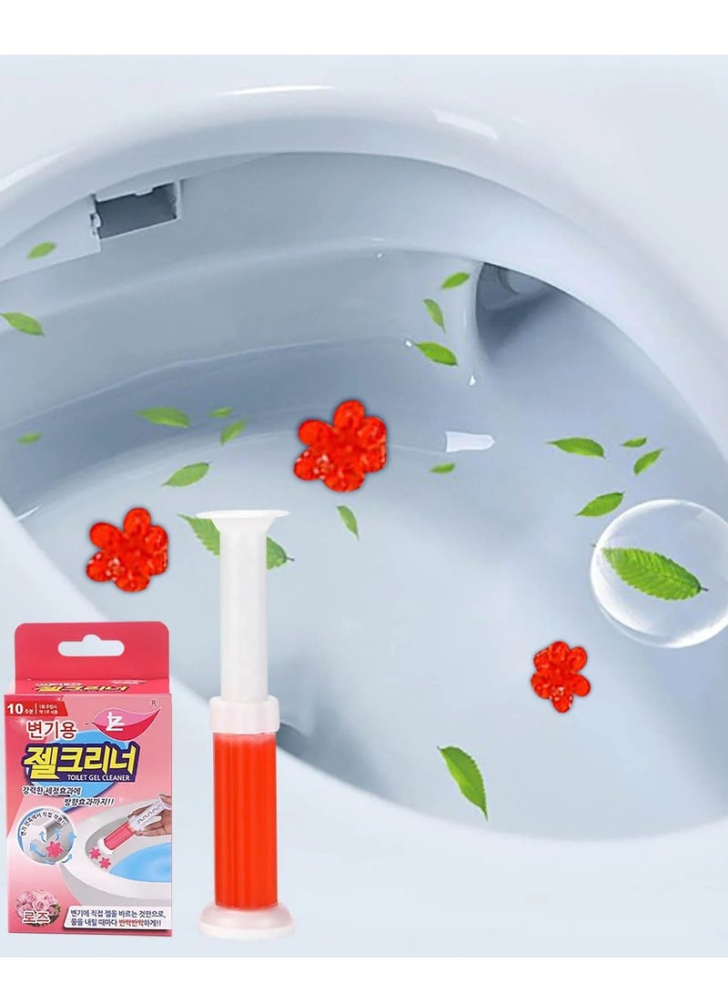 Floral scented toilet gel cleaner, 120ml. A descaler and odor remover for a clean bathroom. Long-lasting freshness. Easy to use. 12 flower gels per bottle. With a lavender scent - Image 4