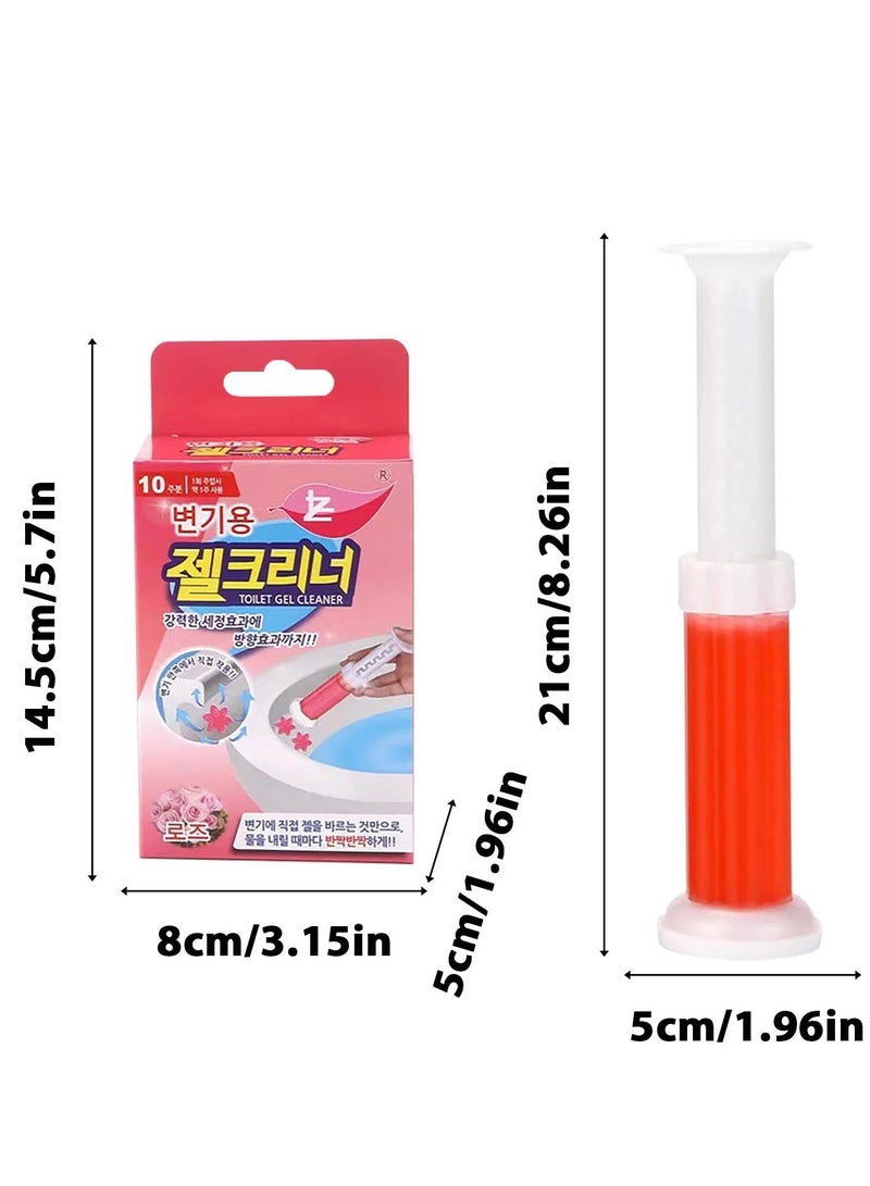 Floral scented toilet gel cleaner, 120ml. A descaler and odor remover for a clean bathroom. Long-lasting freshness. Easy to use. 12 flower gels per bottle. With a lavender scent - Image 3