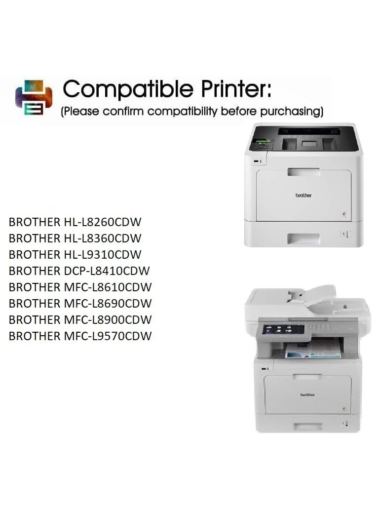 TN-411 Cyan Toner Cartridge Replacement For Brother HL L8260CDW, L8360CDW, L9310CDW, DCP L8410CDW, MFC L8610CDW, L8690CDW, L8900CDW, L9570CDW (Cyan) - Image 5