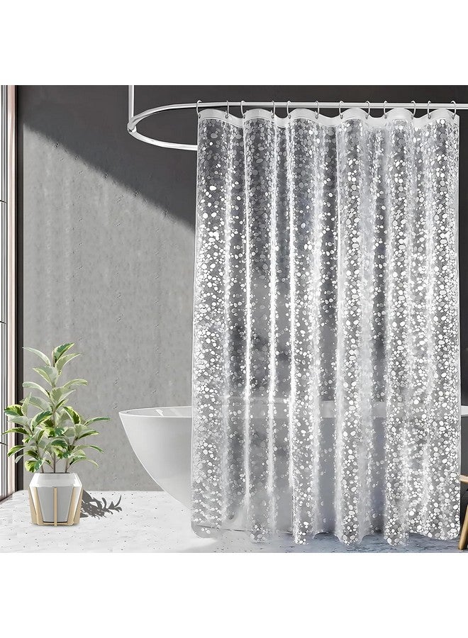 Kuber Industries 0.20mm PVC Shower/AC Curtain|Water Proof Transparent Curtain|Eyelet Rings, Curtain 9 Feet - Image 1