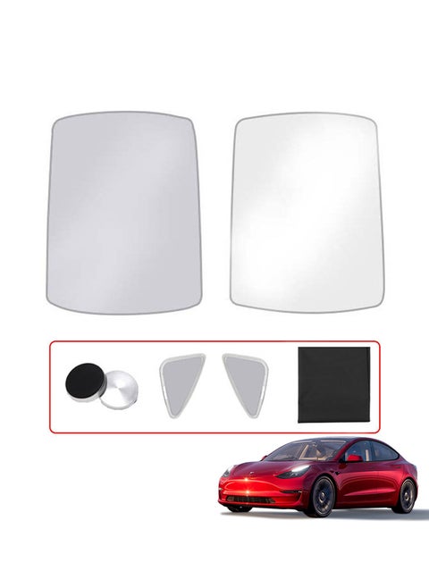 Windshield Sun Shade for Tesla Model Y, Foldable Window Sun Visor Protector Blocks UV Rays Keep Your Car Cooler