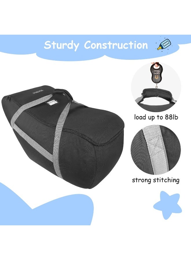 Yorepek YOREPEK Padded Car Seat Travel Bag Compatible with UPPAbaby MESA V2 without Base, Nuna Pipa without Base, Infant Car Seat Bags for Air Travel, Durable Carseat Travel Cover for Baby Airplane Essentials - Image 4
