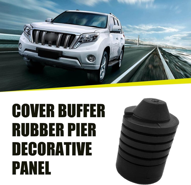 yorpyep Car Hood Buffer Block, Shock-absorbing and Noise-reducing Rubber Limit Support Pad, 90541-15019 Hood Stop Pad Accessories, Compatible with Camry Prado Cruiser FJ Corolla (Black) - Image 5