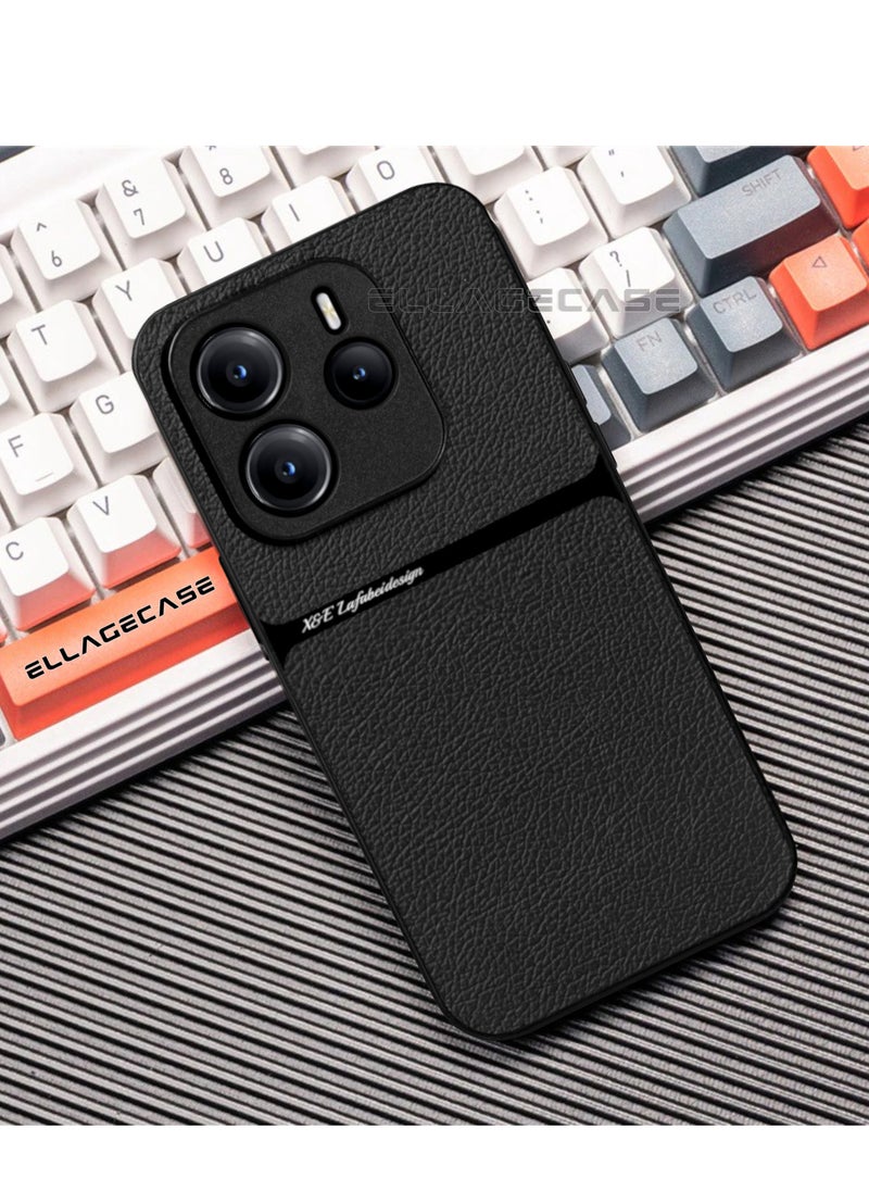 ELLAGECASE - Business Class Case for Xiaomi Redmi Note 14 5G, Ultra-Thin, Built-in Magnetic Plate, Wireless Charging, Shockproof, Full Camera Lens Protection - Image 1