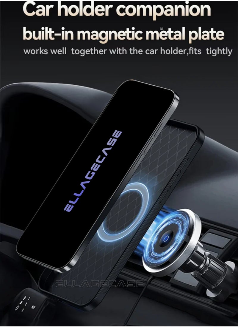 ELLAGECASE - Business Class Case for Xiaomi Redmi Note 14 5G, Ultra-Thin, Built-in Magnetic Plate, Wireless Charging, Shockproof, Full Camera Lens Protection - Image 1