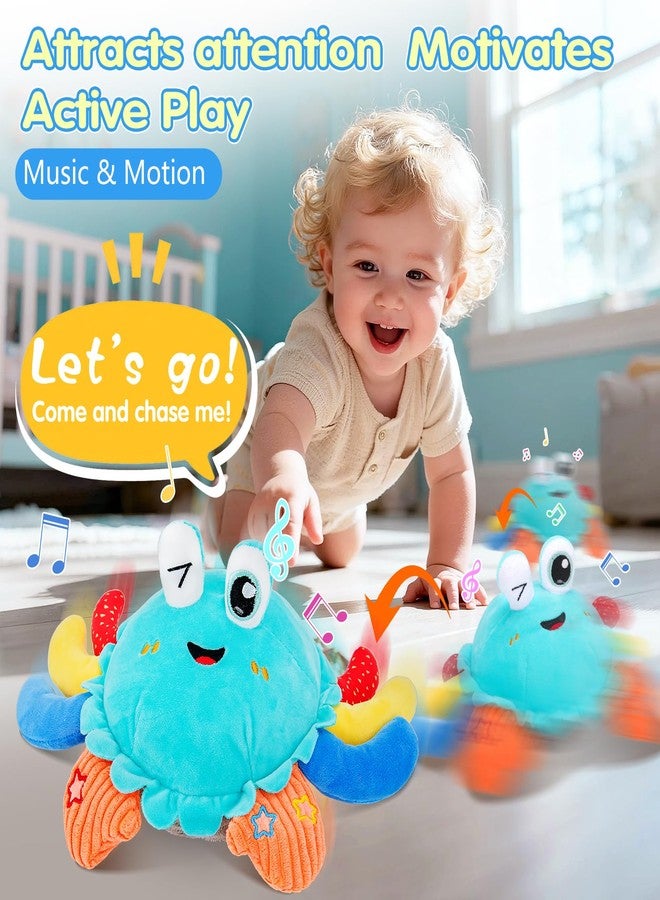 MOISTAR Baby Toys 1 Year Old 6-12 Month Tummy Time Toys Crawling Crab Musical Dancing Walking Moving Bouncing Learning Sensory Toys for 1-3 Year Old Boy & Girl - Image 3