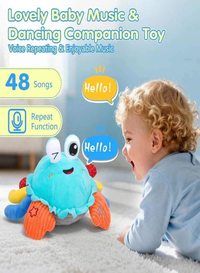 MOISTAR Baby Toys 1 Year Old 6-12 Month Tummy Time Toys Crawling Crab Musical Dancing Walking Moving Bouncing Learning Sensory Toys for 1-3 Year Old Boy & Girl - Image 2
