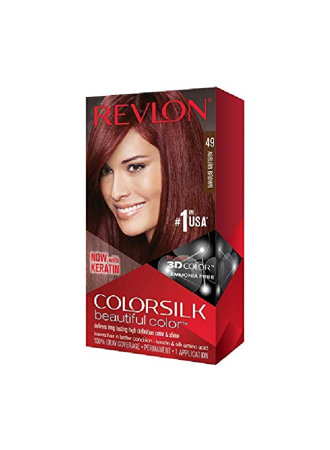 Revlon Colorsilk Hair Coloring (Auburn Brown) - Image 1