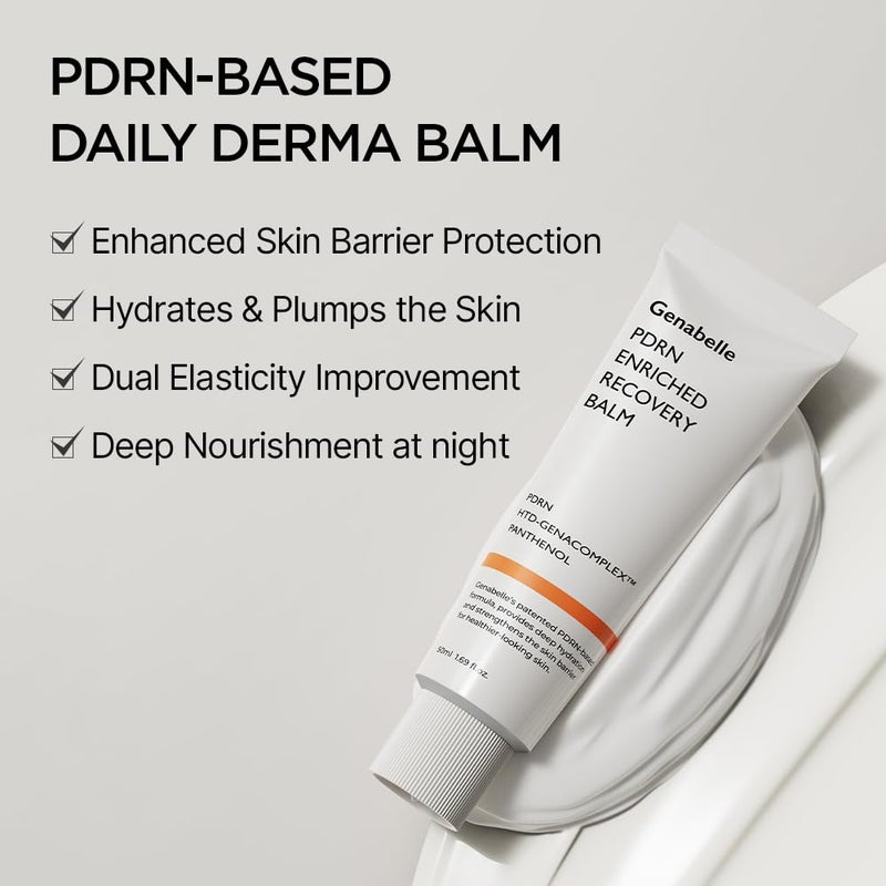 Genabelle PDRN Enriched Recovery Balm â€“ 5,000 ppm PDRN & 10,000 ppm Panthenol Soothing Repair Cream for Sensitive Skin, Hydration & Barrier Strengthening, 50 ml (1.69 fl oz) - Image 3