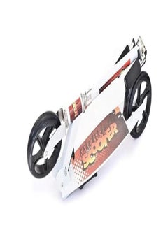 Generic Foldable jumbo scooter with brakes - heavy-duty metal frame (white).  - Image 2