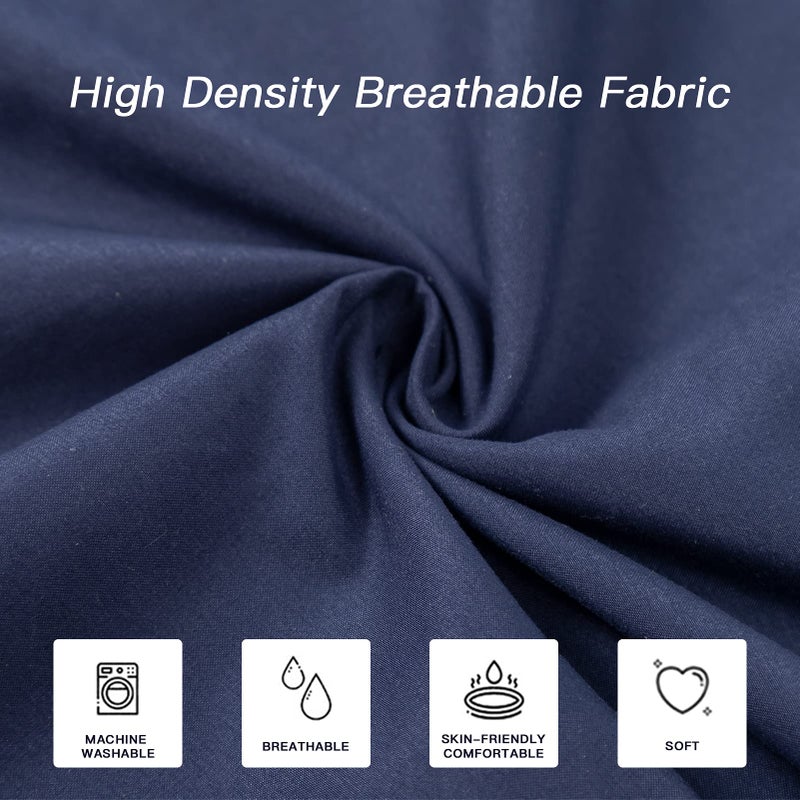DOWNCOOL Large Body Pillow- Breathable Full Body Pillow for Side Sleeper - Soft Long Bed Pillow for Adults - 20 x 54 inch(Blue, with Cover) - Image 4