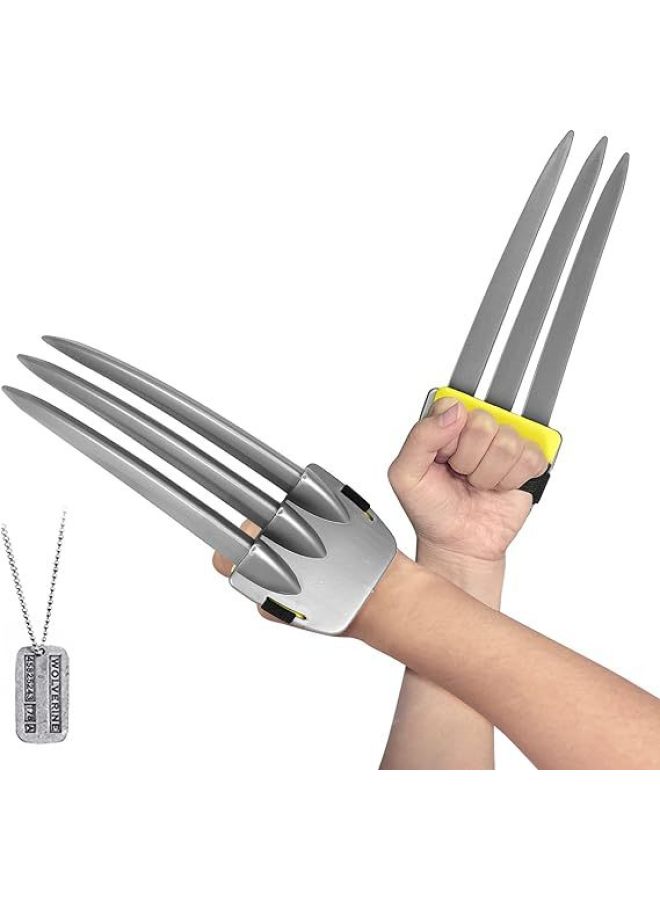 Cross Border Wolf Claw Toy Children  Cos Play Props Luminous Mask Cape King Kong Claw Toy-Color:Wolf Two Claws + Single Tag (enhanced Version Will Not Break) - Image 1