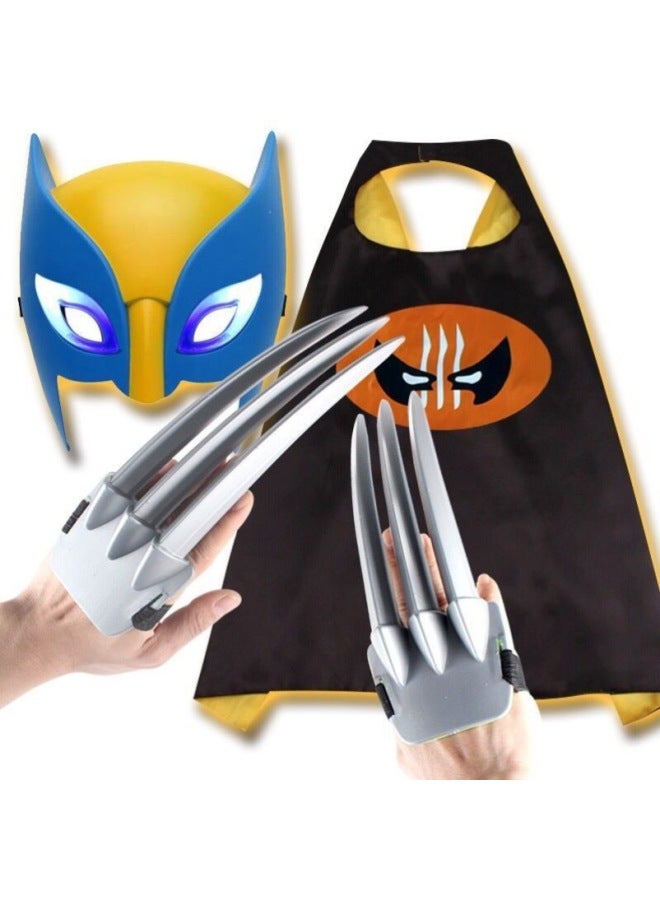 Cross Border Wolf Claw Toy Children  Cos Play Props Luminous Mask Cape King Kong Claw Toy-Color:Wolf Two Claws + Single Tag (enhanced Version Will Not Break) - Image 2