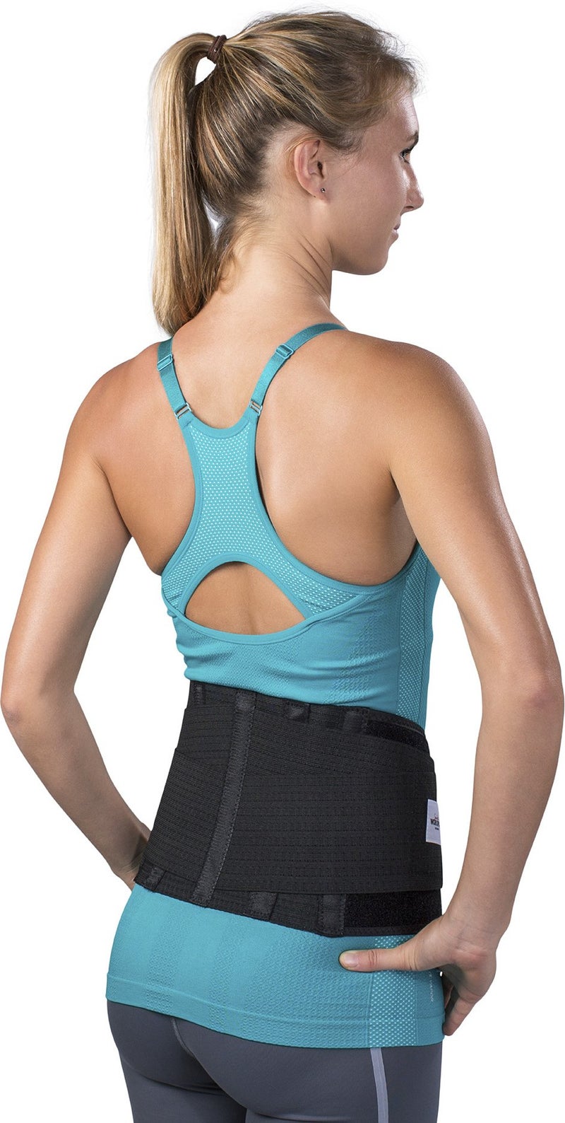 Saunders Sport Industrial Work Back Support Black Small Waist 24 29 - Image 3