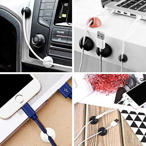 Oblivion Cable Organizer 5 Pcs – Adhesive Wire Cable Clips Cord Holder Set for Charging Stations, Desktop, Laptop, Mobile, Earphones, Wall-Mounted Plug Management, Multi-Purpose Sticky Stoppers - Image 5