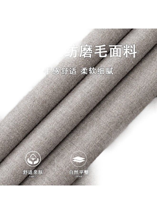 FIRS Cotton Brushed Long Sleeve Shirt For Men, New Casual Business Style, All Cotton, Light Khaki, Size 42 - Image 3