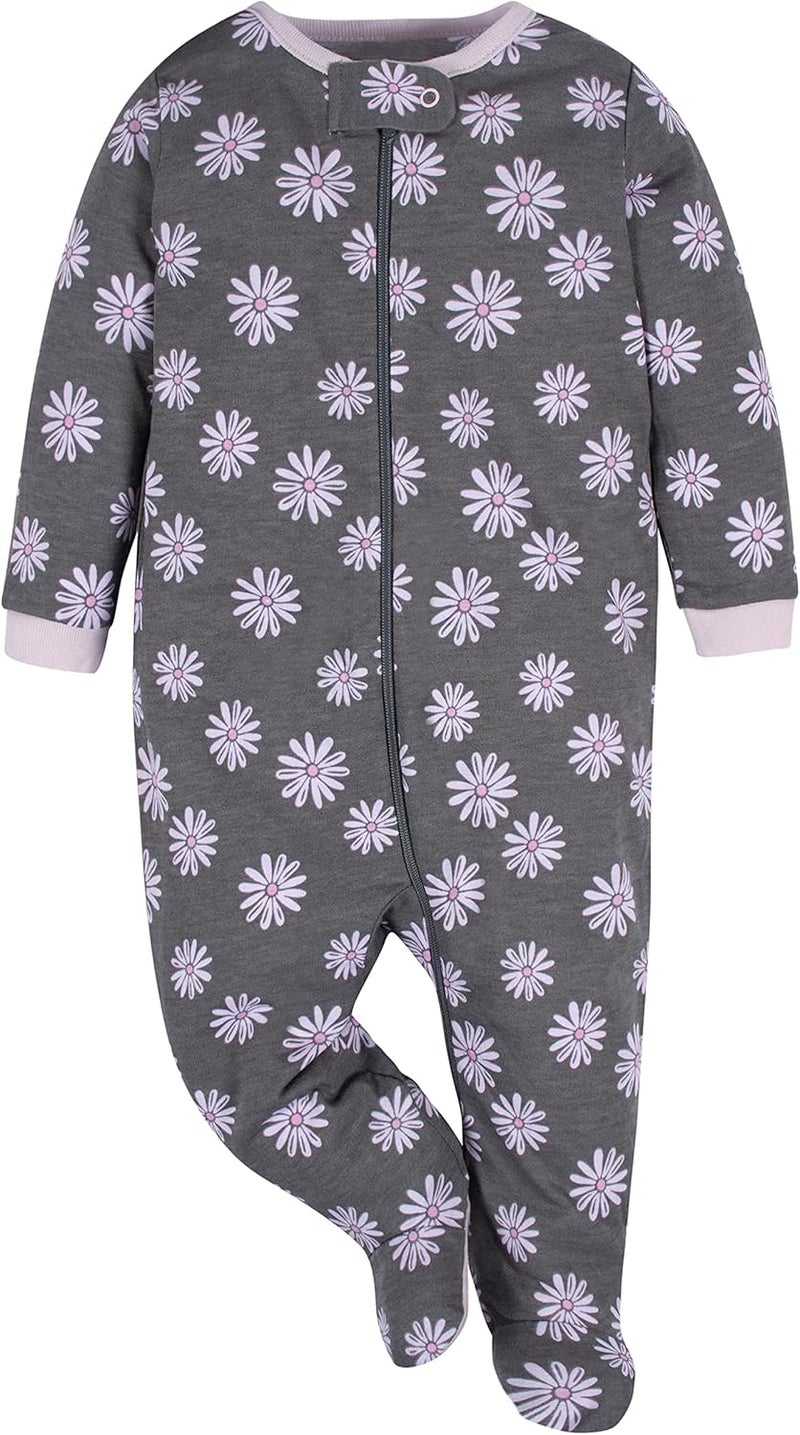 Gerber Baby Girls 4 Pack Sleep 'N Play Footie Set - Image 5