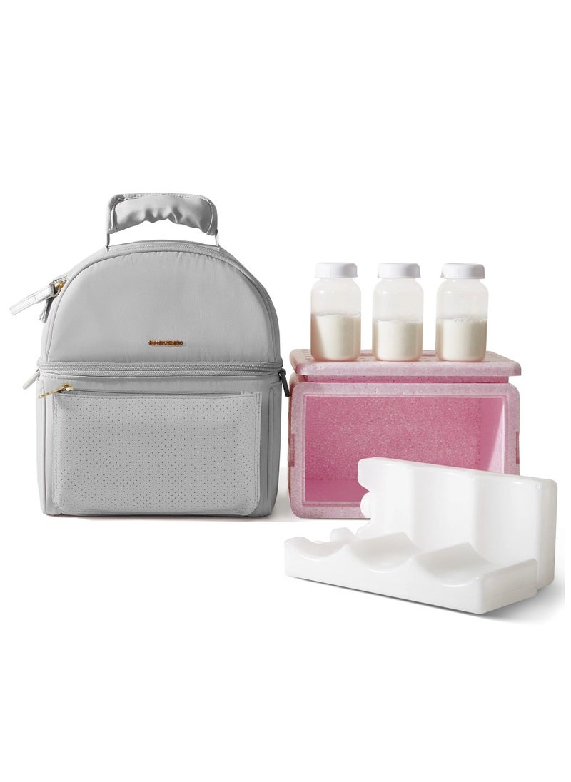 Sunveno Sunveno Breastmilk Cooler Bag with Detachable Insulation Box Set - Grey  - Image 1