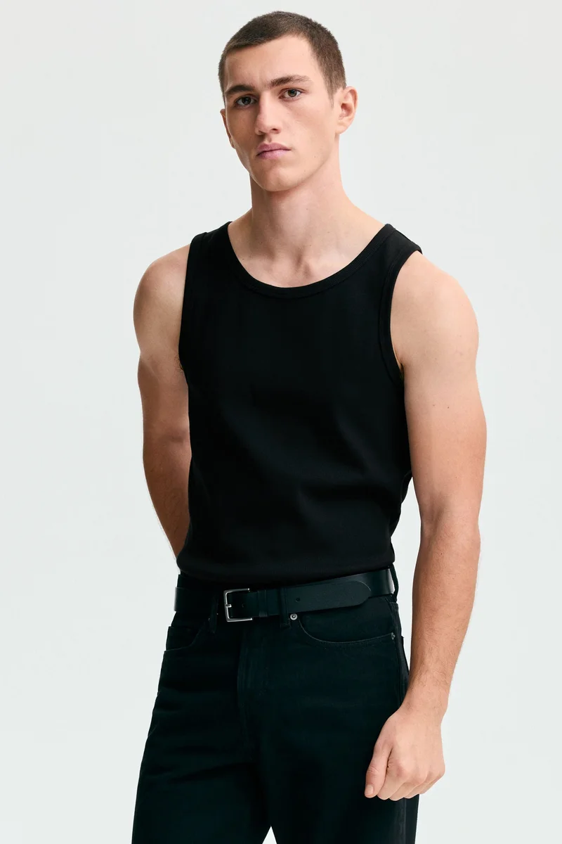 H&M Slim Fit Ribbed vest top