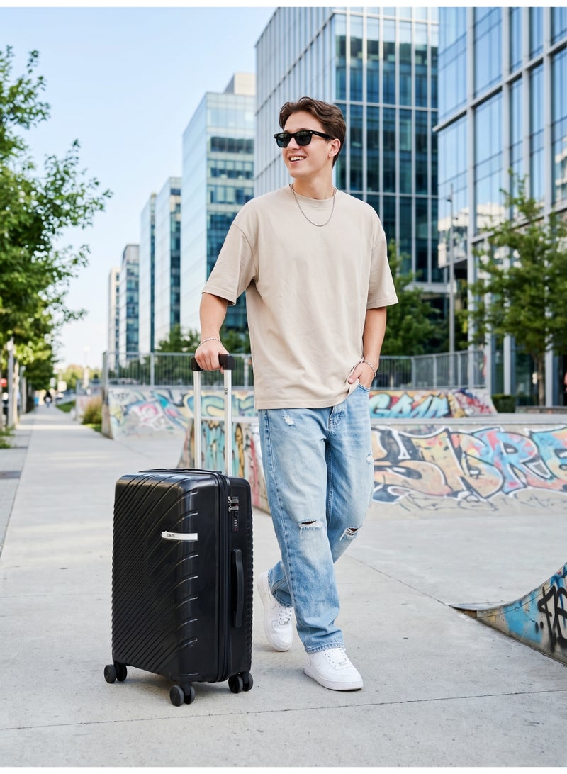 KTMC Polypropylene Luggage 24 inch Check-in Suitcases, H-8882 - Image 4