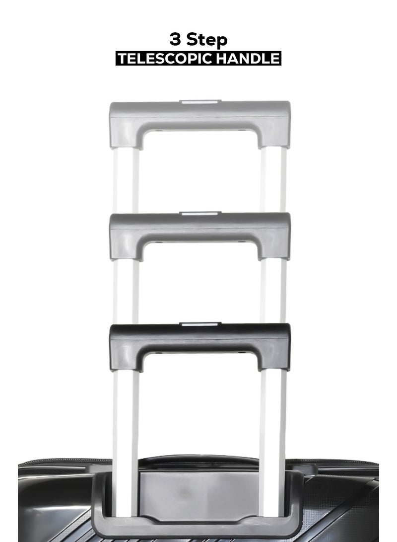 KTMC Polypropylene Luggage 24 inch Check-in Suitcases, H-8882 - Image 3