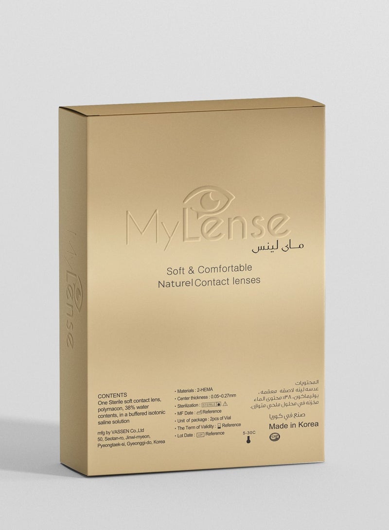 MyLense Oro Brown Monthly Disposable Contact Lenses - Image 4