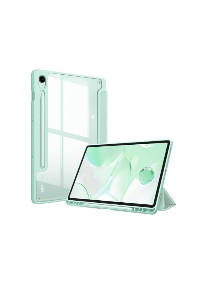 Compatible with Case for Samsung Galaxy Tab A9 Plus Tablet 11 Inch 2023, Ultra Transparent Back Slim Cover with Auto-Wake for Samsung Galaxy Tab A9+ Tablet 2023 (Mint Green)  - Image 1