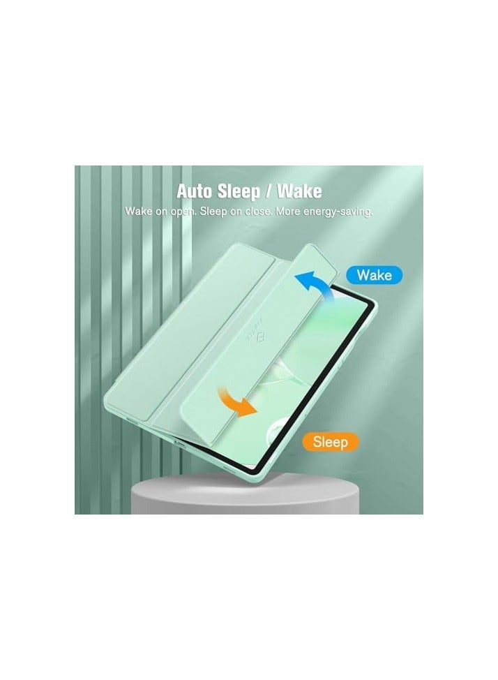 Compatible with Case for Samsung Galaxy Tab A9 Plus Tablet 11 Inch 2023, Ultra Transparent Back Slim Cover with Auto-Wake for Samsung Galaxy Tab A9+ Tablet 2023 (Mint Green)  - Image 5