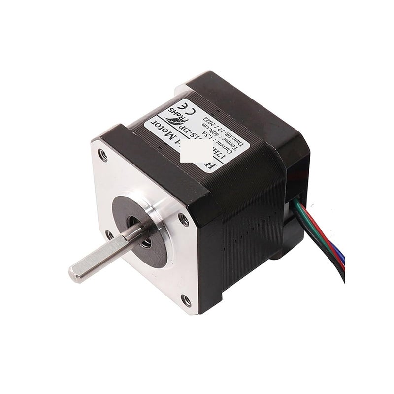 17HS4401S محرك خطوي DP 1.5A 40N CM عزم دوران 4 أسلاك 42مم 1 قطعة - Image 4
