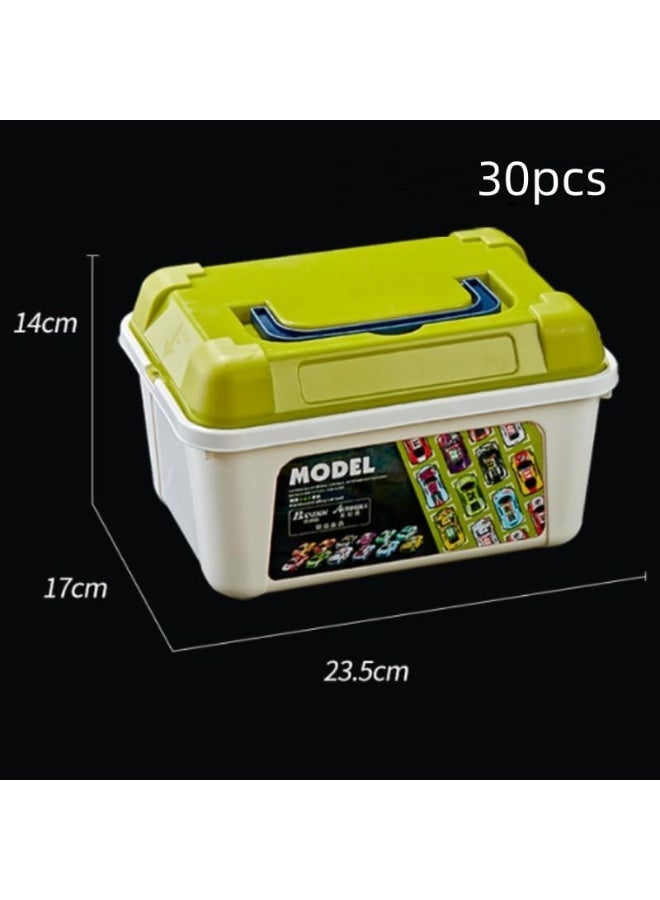 50-Piece Die-Cast Model Car Mega Set with Portable Storage Box – The Ultimate Gift for Young Racing Fans - Image 4