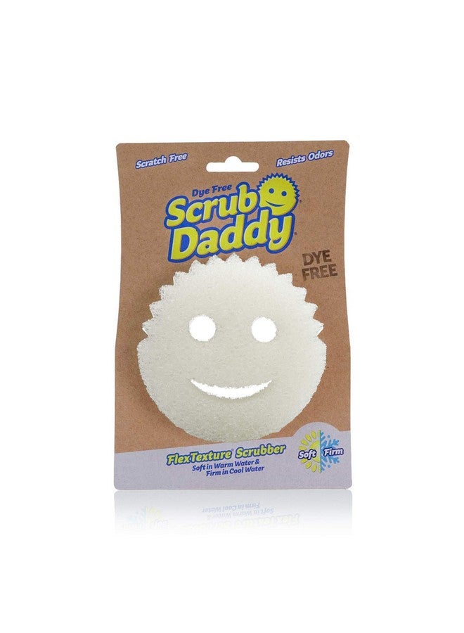 Scrub Daddy Dye Free Flextexture Sponge Soft In Warm Water Firm In Cold Deep Cleaning Dishwasher Safe Multiuse Scratch Free Odor Resistant Functional 1Pk (Pack Of 1) - Image 1