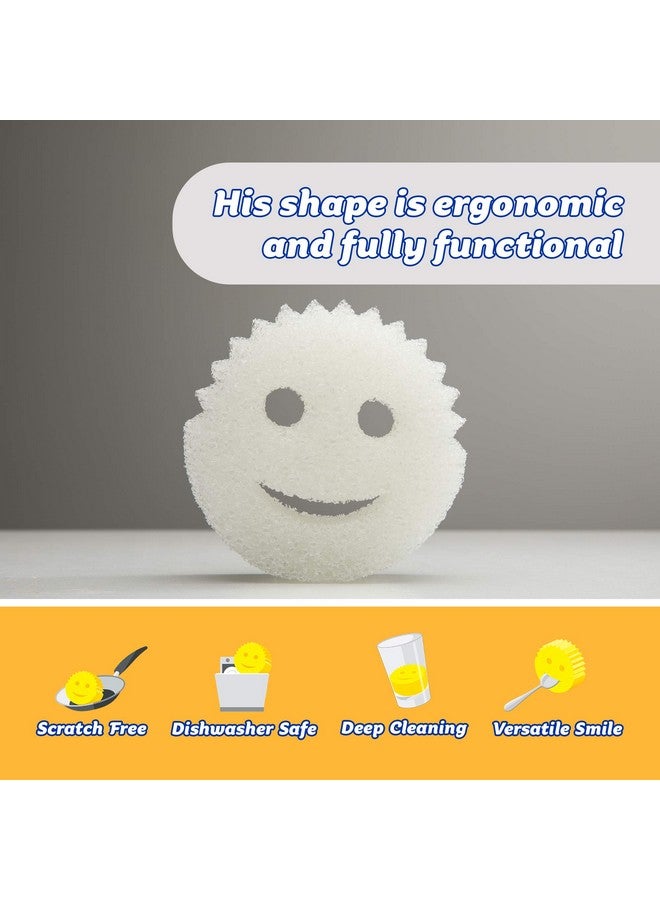 Scrub Daddy Dye Free Flextexture Sponge Soft In Warm Water Firm In Cold Deep Cleaning Dishwasher Safe Multiuse Scratch Free Odor Resistant Functional 1Pk (Pack Of 1) - Image 3