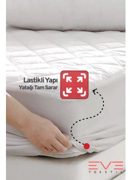 Eve Tekstil 100% Natural Cotton Quilted Fitted Protector Baby - Single - Double Quilted Mattress Protector Mattress Protector  - Image 3