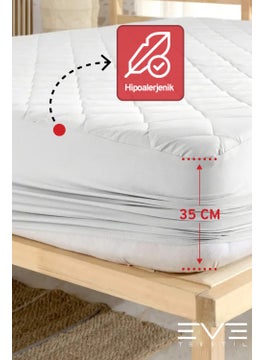 Eve Tekstil 100% Natural Cotton Quilted Fitted Protector Baby - Single - Double Quilted Mattress Protector Mattress Protector  - Image 4