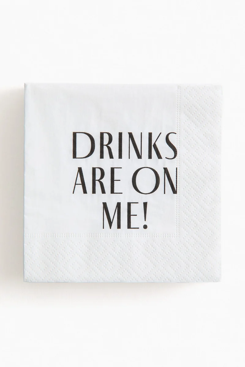 اتش اند ام 15-pack paper napkins