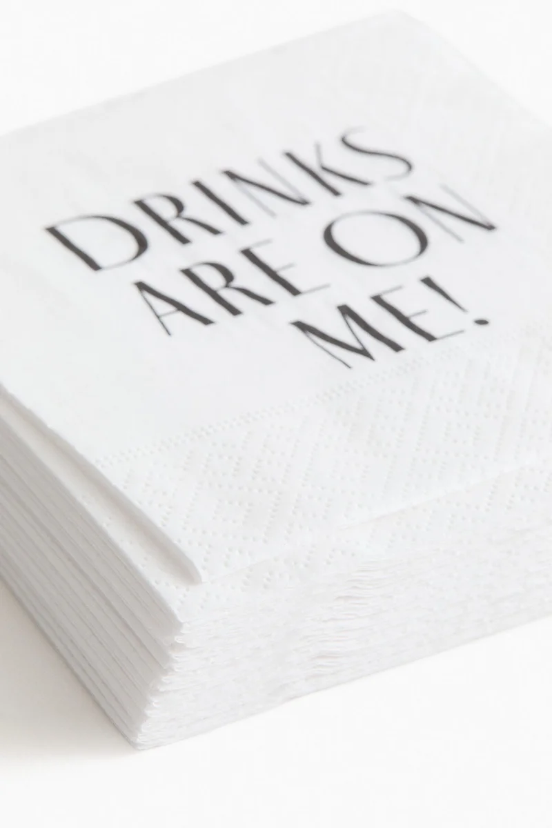 اتش اند ام 15-pack paper napkins