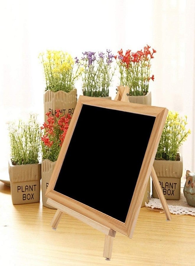 Brille Bee® Wooden Easel Chalk Board, Tabletop Art Display Easel Black Board for Kids Learning, Restaurant Menu, Message Board, Grafting Welcome Sign Wedding Décor Board Table - Image 3