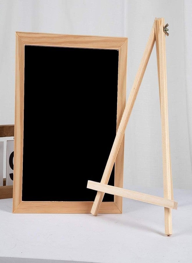 Brille Bee® Wooden Easel Chalk Board, Tabletop Art Display Easel Black Board for Kids Learning, Restaurant Menu, Message Board, Grafting Welcome Sign Wedding Décor Board Table - Image 4