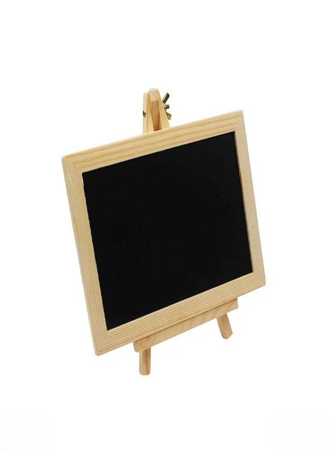 Brille Bee® Wooden Easel Chalk Board, Tabletop Art Display Easel Black Board for Kids Learning, Restaurant Menu, Message Board, Grafting Welcome Sign Wedding Décor Board Table - Image 1
