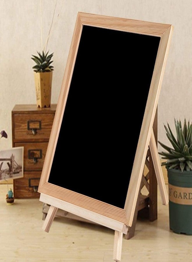 Brille Bee® Wooden Easel Chalk Board, Tabletop Art Display Easel Black Board for Kids Learning, Restaurant Menu, Message Board, Grafting Welcome Sign Wedding Décor Board Table - Image 5