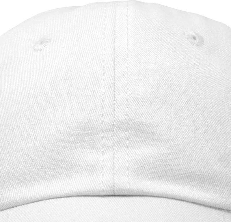 DALIX Youth Childrens Cotton Cap Plain Hat Black Khaki Navy Pink Red White - Image 2