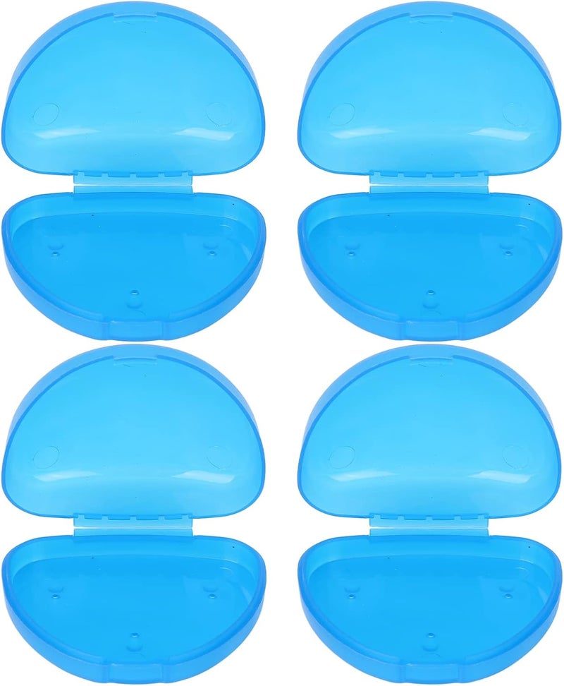 klarako 4pcs Mouthguard Box,Portable Denture Storage Box Container Small Dental Correction Holder for Travel - Image 1