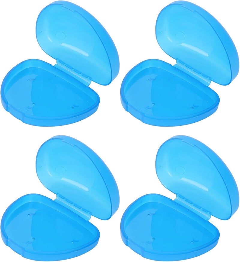 klarako 4pcs Mouthguard Box,Portable Denture Storage Box Container Small Dental Correction Holder for Travel - Image 5