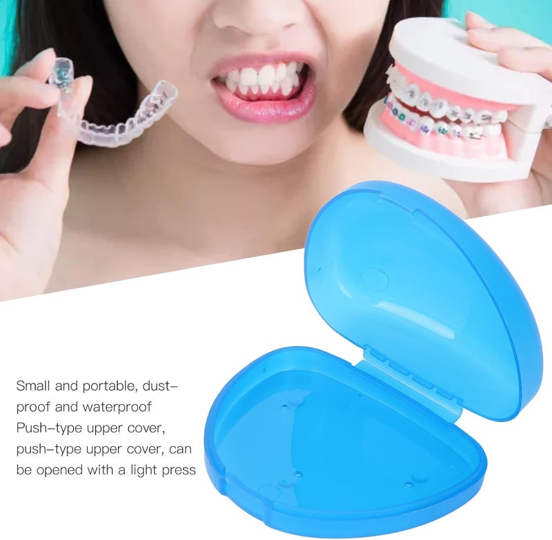 klarako 4pcs Mouthguard Box,Portable Denture Storage Box Container Small Dental Correction Holder for Travel - Image 2