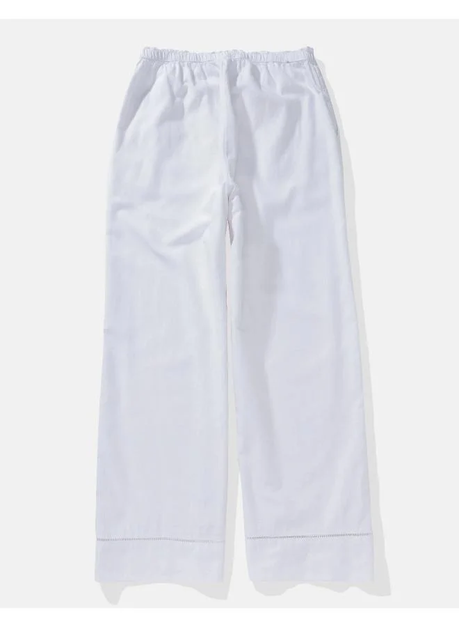 امريكان ايجل AE High-Waisted Linen-Blend Pull-On Pant