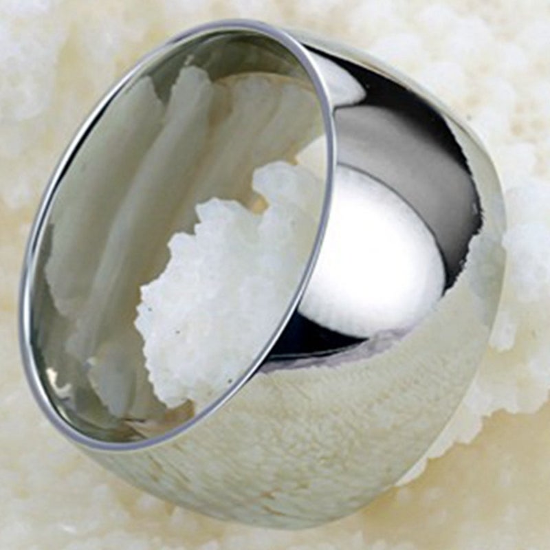 Jude Jewelers 12mm Stainless Steel Plain Wedding Band Ring (7) - Image 2