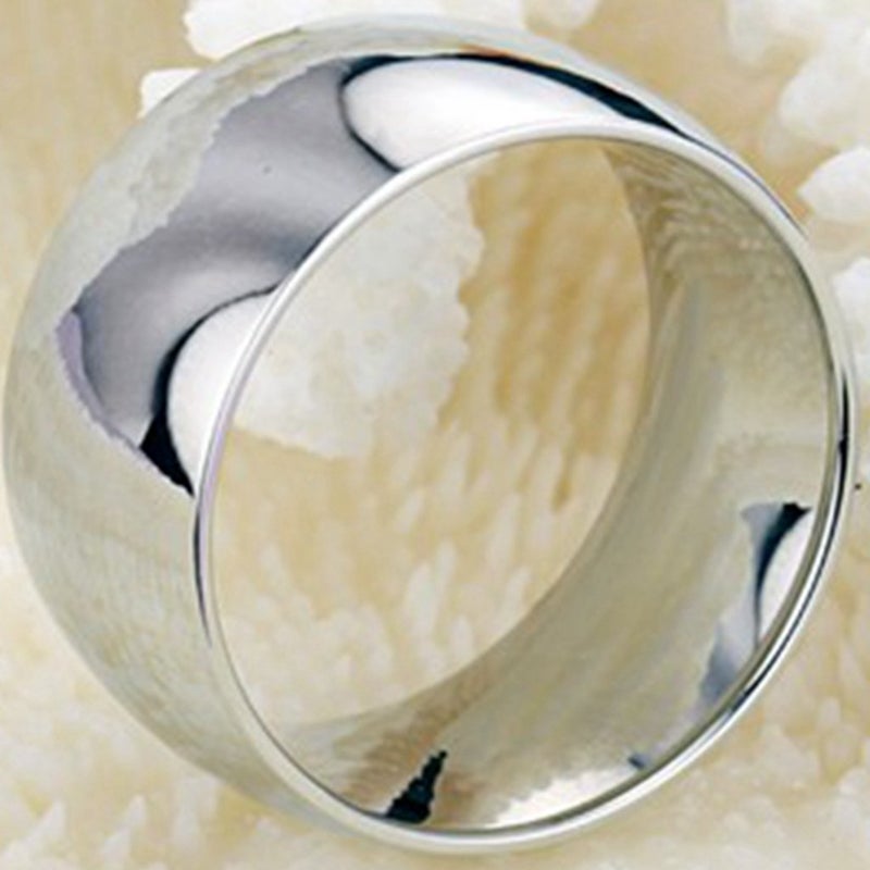 Jude Jewelers 12mm Stainless Steel Plain Wedding Band Ring (7) - Image 4