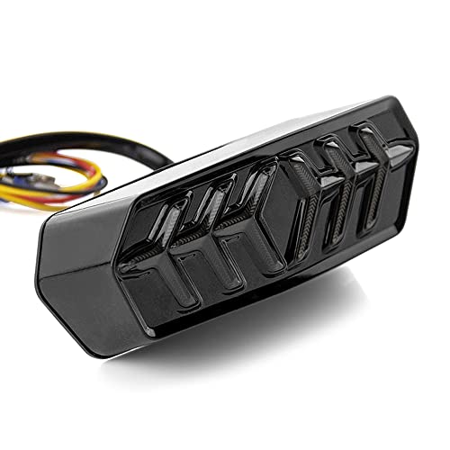 KICRY Tail Light with Turn Signals Led Integrated Motorcycle Brake Taillight Compatible with GROM MSX125/SF CBR650F CTX700 CTX700N(Smoke Lens) - Image 1