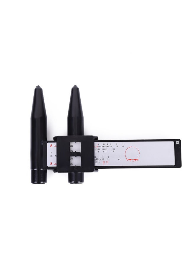 Generic - PCD Caliper 8LUG Hub Hole Distance Measuring Tool Hub Ruler Modified Hole Distance Caliper Hole Distance Measuring-Model:Ordinary - Image 1